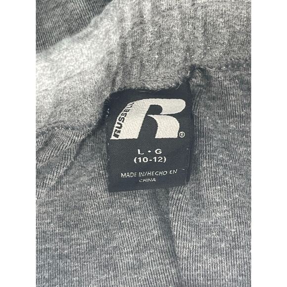 Russell Athletic Boys Charcoal Gray Athletic Jogger Sweatpants Youth Large 10-12 - Picture 6 of 6